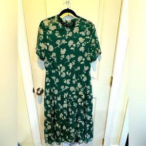 Lulus Floral Midi Dress - size XL